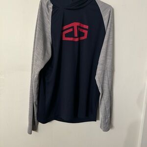 Tapout men’s Navy and Gray Shirt with Red Accents